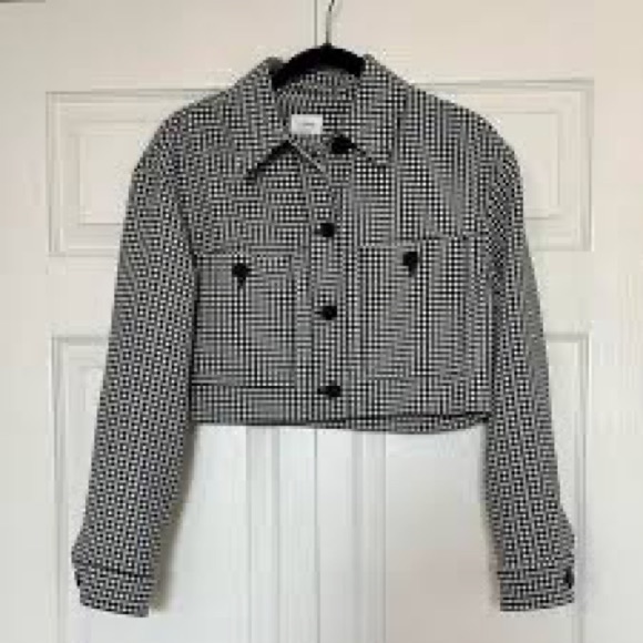 Wilfred Houndstooth Cropped Jacket - Picture 3 of 3